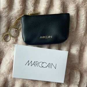 Marc Cain Black Leather Key Pouch